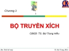 Bộ truyền xích: Bài giảng Chi tiết máy (Ts. Bùi Trọng Hiếu) - Chương 3