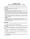 Chương trình môn kinh tế chính trị Mác - Lênin chuẩn nhất