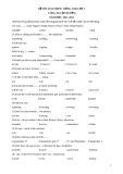 Đề thi ViOlympic Tiếng Anh lớp 3 (cấp huyện) - Năm học: 2011 - 2012