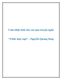 Cảm nhận tình cha con qua truyện ngắn Chiếc Lược Ngà của Nguyễn Quang Sáng