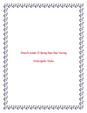 Văn thuyết minh lớp 9: Thuyết minh về Hưng Đạo Đại Vương Trần Quốc Tuấn 