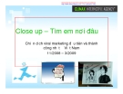 Chiến lược Viral marketing: Close up – Tìm em nơi đâu