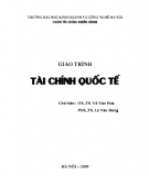 Giáo trình Tài chính quốc tế: GS.TS. Vũ Văn Hóa, PGS.TS. Lê Văn Hưng (chuẩn nhất)