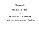 Bài giảng Mô hình IS-LM và các chính sách kinh tế vĩ mô trong nền kinh tế đóng