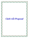 Cách viết Proposal