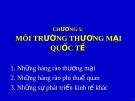 Bài giảng Quản trị kinh doanh quốc tế: Môi trường thương mại quốc tế (Chương 5)