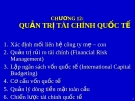 Quản trị tài chính quốc tế: Bài giảng Quản trị kinh doanh quốc tế - Chương 12