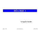 Bài giảng Hóa 1 của Ts. Nguyễn Văn Bời