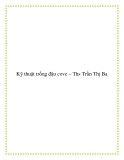 Kỹ thuật trồng đậu cove – Ths Trần Thị Ba