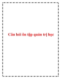 Câu hỏi ôn tập quản trị học (2014)