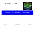 Bài giảng Hóa đại cương: Nhiệt Động Hóa Học (Chương 6)