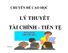 Chuyên đề Tự do hóa tài chính ( GS Bình Minh)