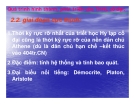 Bài giảng Quá trình hình thành, phát triển triết học Hi Lạp cổ đại