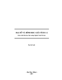 Giáo trình Đại số và hình học giải tích 1, 2 Tạ Lê Lợi [Full/PDF]