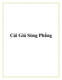 Cái Giá Sòng Phẳng