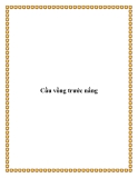 Cầu vồng trước nắng