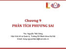Phân tích phương sai: Bài giảng Thống kê ứng dụng (TS Nguyễn Tiến Dũng) - Chương 9