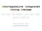 Bài giảng Dự báo và phân tích dữ liệu Phùng Thanh Bình