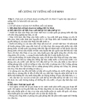 Đề cương môn Tư tưởng HCM