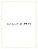 Quyết định số 960/QĐ-UBND 2013