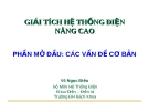 Bài giảng Giải tích hệ thống điện nâng cao: Phần mở đầu - Võ Ngọc Điều