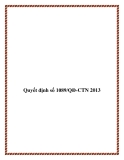 Quyết định số 1089/QĐ-CTN 2013