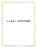 Quyết định số 1088/QĐ-CTN 2013