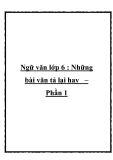 Những bài văn kể chuyện hay lớp 6 hay nhất - Phần 1