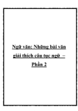 Chứng minh câu ca dao: Một cây làm chẳng nên non, ba cây chụm lại nên hòn núi cao