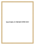 Quyết định số 1568/QĐ-UBND 2013