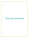 Truyện Ngắn: Răng Khểnh