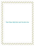 Sao Chưa Một Lần Anh Níu Kéo Em