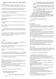 Đề thi luật ngân sách [năm] mới nhất