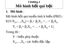 Bài giảng Mô hình hồi quy bội chương 4: Phân tích chi tiết