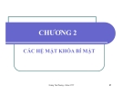Bài giảng Lý thuyết thông tin trong các hệ mật: Chương 2 - Hoàng Thu Phương [Mới nhất]