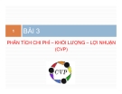 Bài giảng Kế toán quản trị: Chương 3