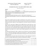 Đề thi tuyển sinh 10 Tiếng Anh - THPT Trí Đức (2012-2013) đề 20
