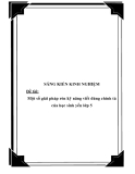 Giải pháp rèn kỹ năng viết đúng chính tả cho học sinh yếu lớp 5 - SKKN