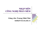 Bài giảng Nhập môn công nghệ phần mềm Chương 1: GV. Trương Minh Thái (Chi tiết)