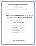 Tiểu luận: Phát triển dịch vụ bao thanh toán tại các ngân hàng thương mại Việt Nam
