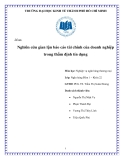 Tiểu luận: Nghiên cứu gian lận báo cáo tài chính của doanh nghiệp trong thẩm định tín dụng