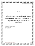 Tiểu luận: Tái cấu trúc chính sách tài khóa khuyến khích sự phát triển kinh tế - một trường hợp của các nước châu Phi