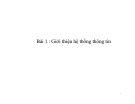 Bài giảng Giới thiệu hệ thống thông tin