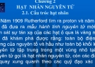 Hạt nhân nguyên tử: Bài giảng Điện nguyên tử - Chương 2