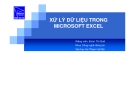 Bài giảng Xử lý dữ liệu Microsoft Excel - Đoàn Thị Quế