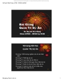 Bài giảng Quản trị dự án - GV. Huỳnh Đạt Hùng