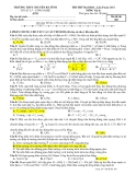 Đề thi thử Vật lí ĐH - THPT chuyên Hà Tĩnh lần 2 năm 2012 đề 369