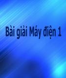 Bài giải Máy điện 1 ĐH Bách khoa Hà Nội: Hướng dẫn chi tiết