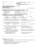 Tuyển Chọn 4 Đề Kiểm Tra Học Kì 1 Môn Địa Lí Lớp 6, 7, 8, 9 (Năm 2009-2010)