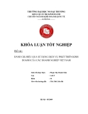 Khóa luận tốt nghiệp: Đánh giá hiệu quả sử dụng dịch vụ phát triển kinh doanh của các doanh nghiệp Việt Nam